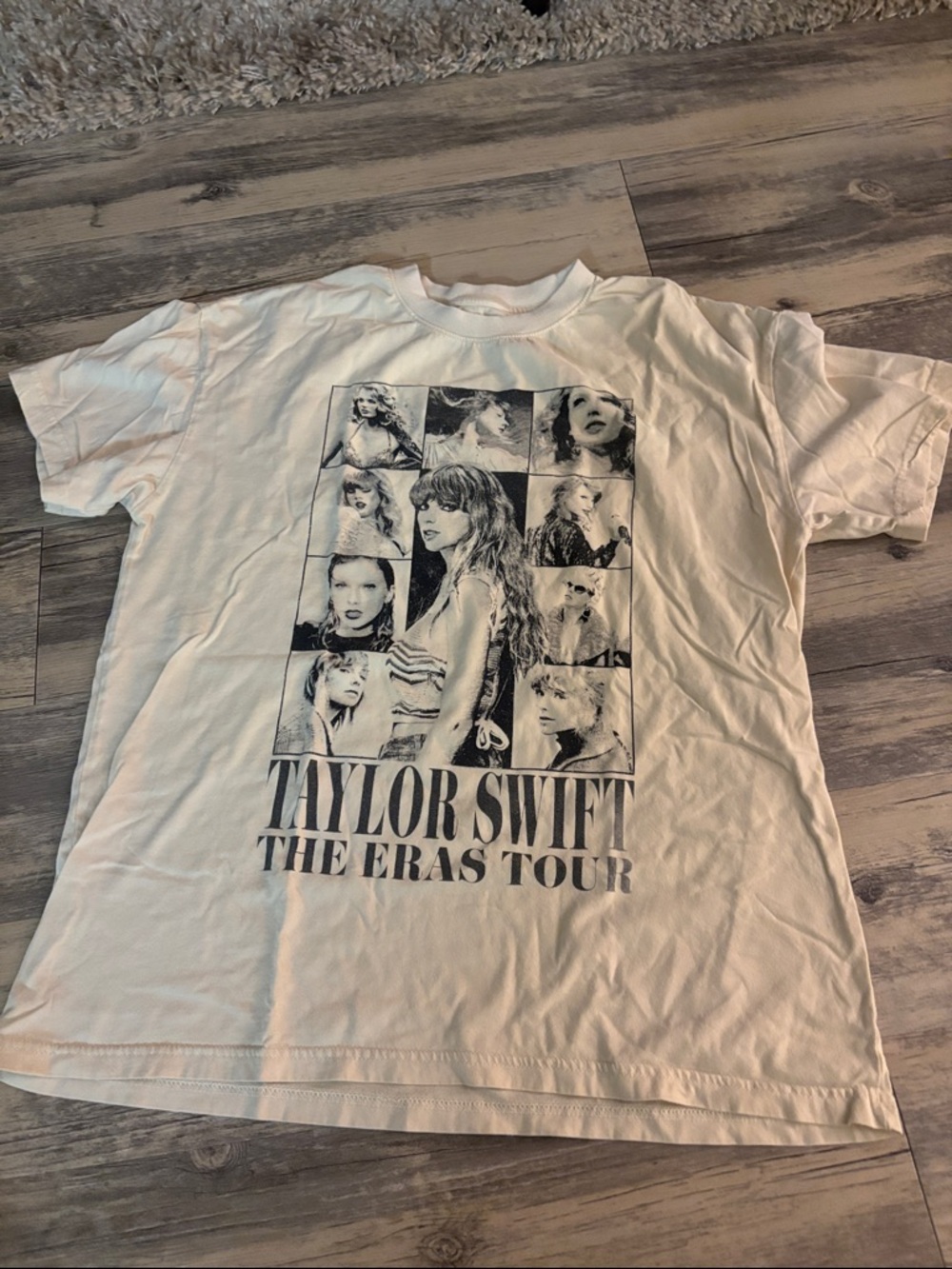 Taylor Swift Beige Graphic Tour Tee